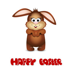 Happy easter cards with bunny.
