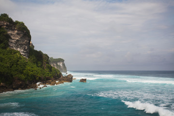 Fototapeta premium view to the ocean from a cliff