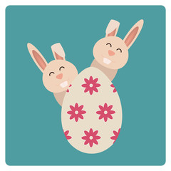 easter Vector with texture background