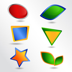 Set of frames. Set of  icons.