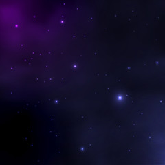 abstract vector background with night sky and stars