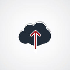 cloud upload sign theme