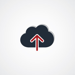 cloud upload sign theme