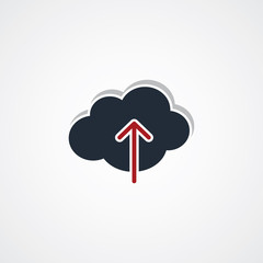 cloud upload sign theme