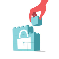 Fototapeta premium Sicurezza e privacy