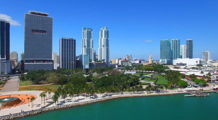 Miami Downtown, aerial view