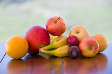 variety of fruits
