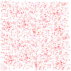 Red Confetti Isolated