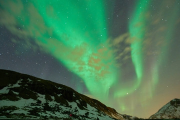 Fototapeta na wymiar Polarlicht Lofoten