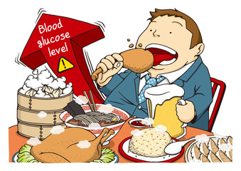 糖尿病のイメージイラスト