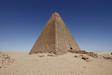 A pyramid in Meroe