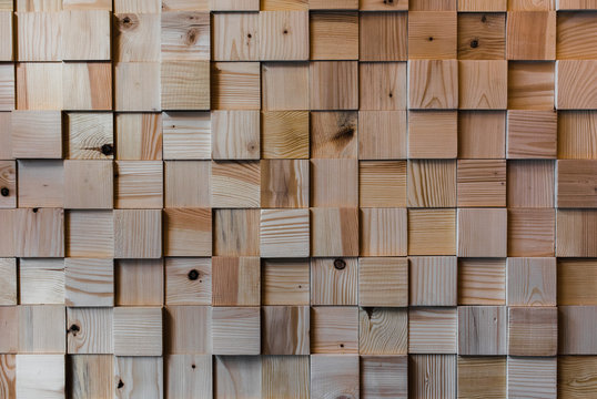 Wooden squared floor texture. Interesing patterns close up