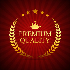 Fototapeta na wymiar Premium Quality Label Vector Illustration