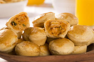 Empada Brazilian snack. pie with shrimp