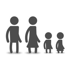Human gender logo icons. Toilet symbol pictogram. Male, female and kids