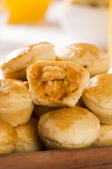 Empada Brazilian snack. pie with shrimp