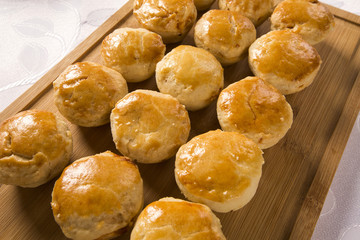 Empada Brazilian snack. pie with chicken