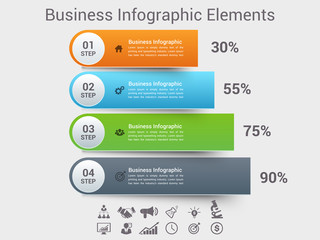 Business Infographics Vector illustration. can be used for workflow layout, banner, diagram, number options, step up options, web design.