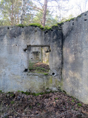 Teil eines alten verlassenen Militärstützpunktes