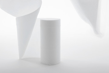 Toilet Paper  on white background 