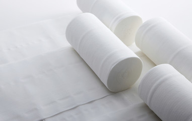 Toilet Paper  on white background 