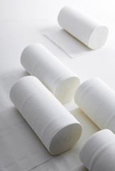 Toilet Paper  on white background 