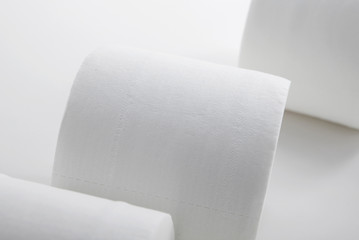 Toilet Paper  on white background 