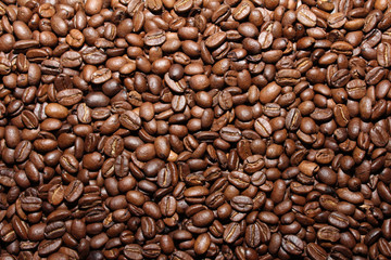 Coffee beans roasted