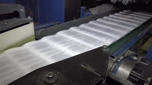 Look at the printing process in printing house locating in Czech republic. Different machines, printers and rotaries.