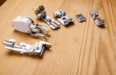  various feet for the sewing machine
