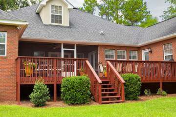 Back Deck in Residential House