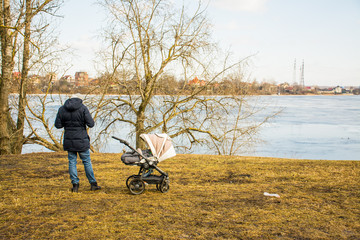 Dad on a walk