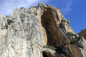 Fototapeta na wymiar Gorge at the Caminito del Rey