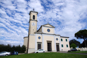 Fototapeta na wymiar Capannoli,chiesa di San Bartolomeo.