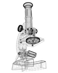 Scientific microscope. medicine