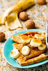  pancakes  with banana