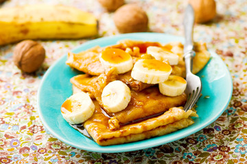  pancakes  with banana