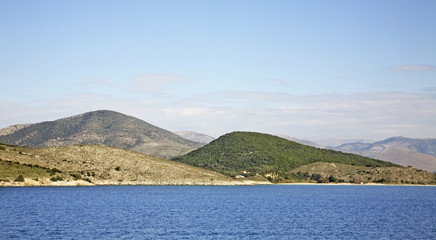 Landscape near Igoumenitsa and  Corfu. Greece