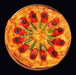 Pizza salami italian