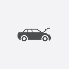 Obraz na płótnie Canvas car crash icon.