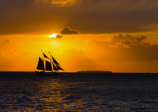 Sailing Schooner Sunset, Key West, Florida