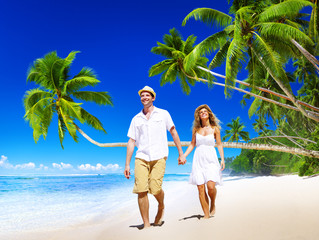 Couple Honeymoon Tropical Beach Romantic Concept