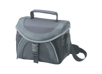 Camera bag isolated on white background.
