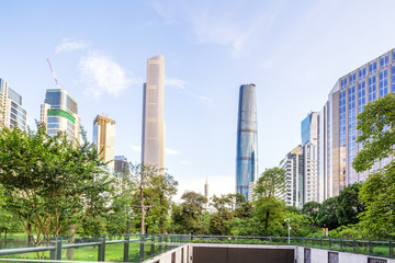 Naklejka premium modern buildings in guangzhou