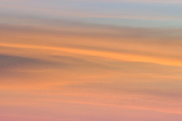 Color of sunset sky background