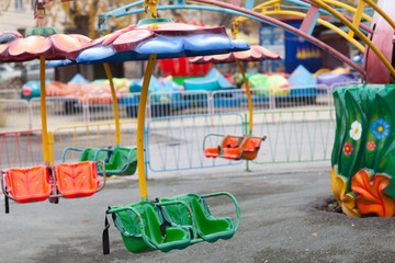 empty amusement park