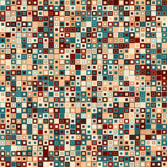 Vector abstract background. Consists of geometric elements. The elements have square shape and different color. Colorful mosaic background.