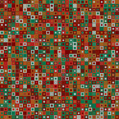 Fototapeta premium Vector abstract background. Consists of geometric elements. The elements have square shape and different color. Colorful mosaic background.