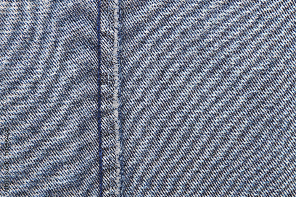 Poster inner seam of jeans for pattern and background
