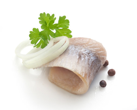 Herring with parsley, onion and pepper